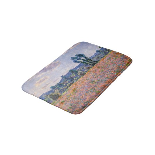 Claude Monet - Poppy Field 1890 (Giverny) Badematte (Schrägansicht)