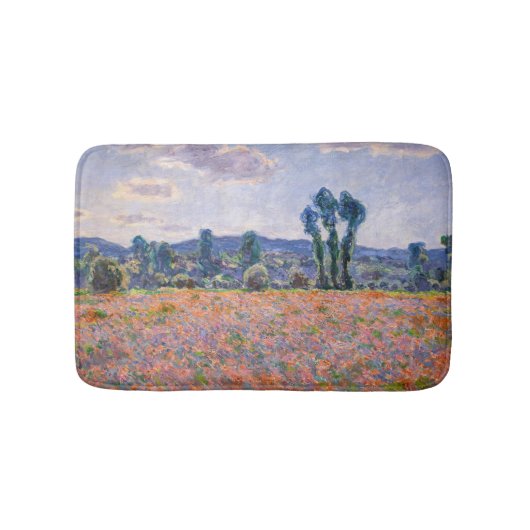 Claude Monet - Poppy Field 1890 (Giverny) Badematte (Vorderseite)