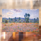Claude Monet - Poppy Field 1890 (Giverny) Fensteraufkleber (Blatt 2)