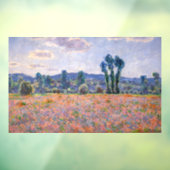 Claude Monet - Poppy Field 1890 (Giverny) Fensteraufkleber (Blatt 3)
