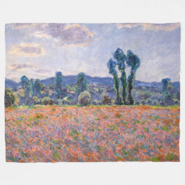 Claude Monet - Poppy Field 1890 (Giverny) Fleecedecke