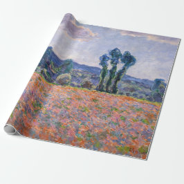 Claude Monet - Poppy Field 1890 (Giverny) Geschenkpapier