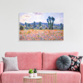 Claude Monet - Poppy Field 1890 (Giverny) Leinwanddruck (Insitu (Wohnzimmer))