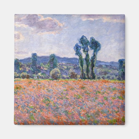 Claude Monet - Poppy Field 1890 (Giverny) Magnet (Vorne)