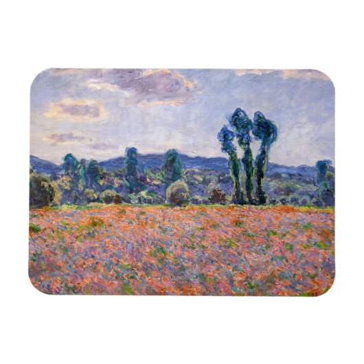 Claude Monet - Poppy Field 1890 (Giverny) Magnet (Horizontal)