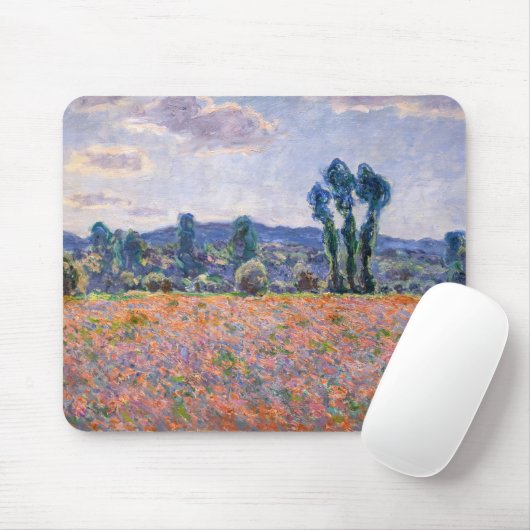 Claude Monet - Poppy Field 1890 (Giverny) Mousepad (Mit Mouse)