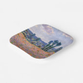 Claude Monet - Poppy Field 1890 (Giverny) Pappteller (Gewinkelt)