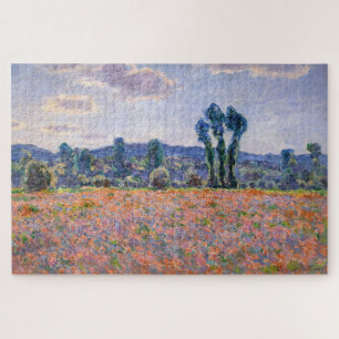 Claude Monet - Poppy Field 1890 (Giverny) Puzzle