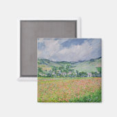 Claude Monet | Poppy Field near Giverny, 1885 Magnet (Vorderseite/Rückseite)