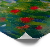 Claude Monet, Poppy Fields bei Argenteuil, 1875 Poster (Ecke)