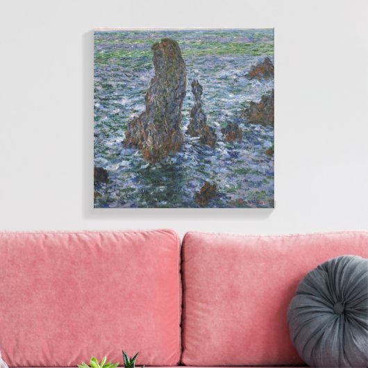 Claude Monet – Port Coton – Pyramids – Pyramides Leinwanddruck (Insitu (Wohnzimmer))