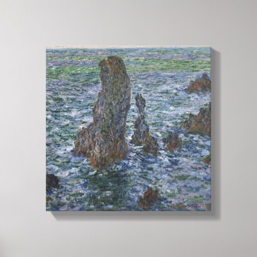 Claude Monet – Port Coton – Pyramids – Pyramides Leinwanddruck (Vorderseite)