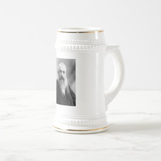 Claude Monet Portrait Foto Bierglas (VorderseiteRechts)