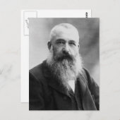Claude Monet Portrait Foto Postkarte (Vorne/Hinten)