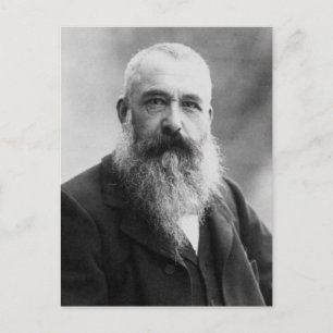 Claude Monet Porträt Foto Postkarte