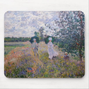 Claude Monet - Promenade bei Argenteuil Mousepad