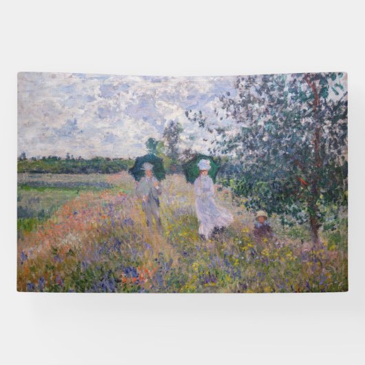 Claude Monet - Promenade in der Nähe von Argenteui Banner (Horizontal)