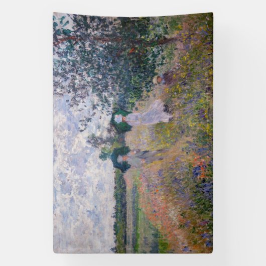 Claude Monet - Promenade in der Nähe von Argenteui Banner (Vertikal)