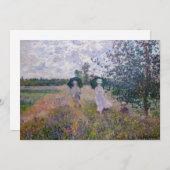 Claude Monet - Promenade in der Nähe von Argenteui Einladung (Vorne/Hinten)