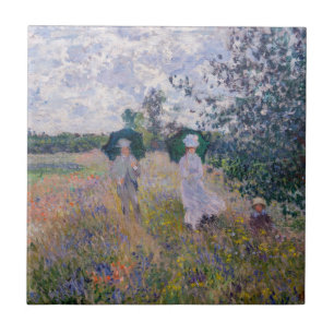 Claude Monet - Promenade in der Nähe von Argenteui Fliese