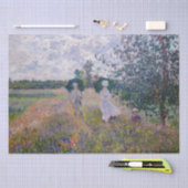 Claude Monet - Promenade in der Nähe von Argenteui Seidenpapier (Handwerk)