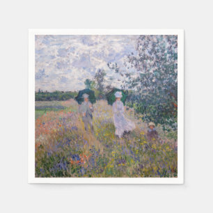 Claude Monet - Promenade in der Nähe von Argenteui Serviette