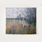 Claude Monet - Promenade in der Nähe von Argenteui Wandteppich (Vorderseite (Horizontal))