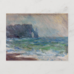 Claude Monet Rainfall Etretat Normandy Frankreich Postkarte