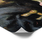 Claude Monet Reading - Pierre Auguste Renoir Poster (Ecke)