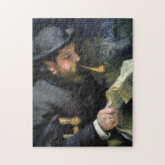 Claude Monet Reading - Pierre Auguste Renoir Puzzle (Vertikal)