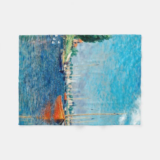 Claude Monet - Red Boats, Argenteuil Fleecedecke (Vorderseite (Horizontal))