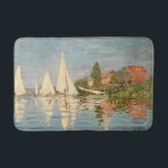 Claude Monet | Regatta at Argenteuil, c.1872 Badematte<br><div class="desc">Regatta in Argenteuil,  c.1872 | von Claude Monet | Art Location: Museo d'Orsay,  Paris,  Frankreich | Französische Künstlerin | Image Collection number: XIR66050</div>