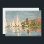 Claude Monet | Regatta at Argenteuil, c.1872 Dankeskarte<br><div class="desc">Regatta in Argenteuil,  c.1872 | von Claude Monet | Art Location: Museo d'Orsay,  Paris,  Frankreich | Französische Künstlerin | Image Collection number: XIR66050</div>