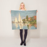 Claude Monet | Regatta at Argenteuil, c.1872 Fleecedecke<br><div class="desc">Regatta in Argenteuil,  c.1872 | von Claude Monet | Art Location: Museo d'Orsay,  Paris,  Frankreich | Französische Künstlerin | Image Collection number: XIR66050</div>