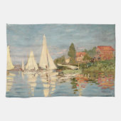 Claude Monet | Regatta at Argenteuil, c.1872 Geschirrtuch (Horizontal)