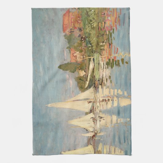 Claude Monet | Regatta at Argenteuil, c.1872 Geschirrtuch (Vertikal)