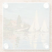 Claude Monet | Regatta at Argenteuil, c.1872 Glasuntersetzer (Rückseite)