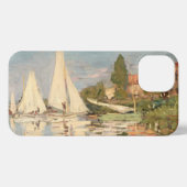 Claude Monet | Regatta at Argenteuil, c.1872 iPhone Hülle (Rückseite (Horizontal))