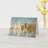 Claude Monet | Regatta at Argenteuil, c.1872 Karte (Gelbe Blume)