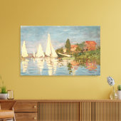 Claude Monet | Regatta at Argenteuil, c.1872 Leinwanddruck (Insitu (Wohnzimmer))