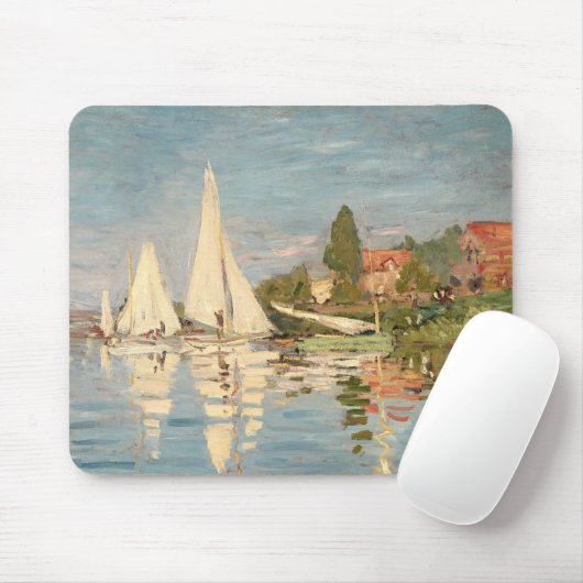 Claude Monet | Regatta at Argenteuil, c.1872 Mousepad (Mit Mouse)