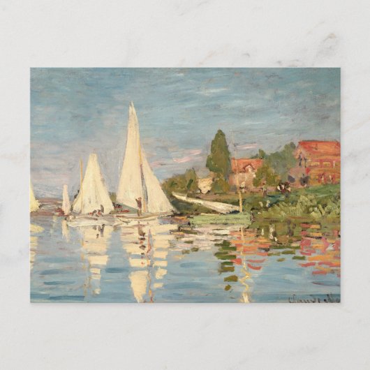 Claude Monet | Regatta at Argenteuil, c.1872 Postkarte (Vorderseite)