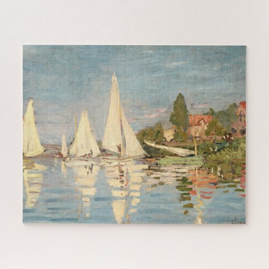 Claude Monet | Regatta at Argenteuil, c.1872 Puzzle (Horizontal)