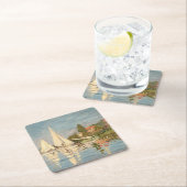 Claude Monet | Regatta at Argenteuil, c.1872 Rechteckiger Pappuntersetzer (Vor Ort)