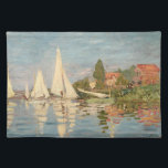 Claude Monet | Regatta at Argenteuil, c.1872 Stofftischset<br><div class="desc">Regatta in Argenteuil,  c.1872 | von Claude Monet | Art Location: Museo d'Orsay,  Paris,  Frankreich | Französische Künstlerin | Image Collection number: XIR66050</div>