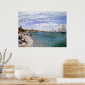 Claude Monet Regatta bei Sainte-Adresse Poster (Küche)