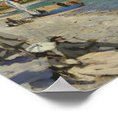 Claude Monet - Regatta bei Sainte-Adresse Poster (Ecke)