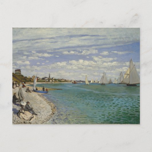 Claude Monet | Regatta bei Sainte-Adresse Postkarte (Vorderseite)