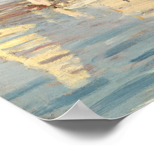 Claude Monet | Regatta in Argenteuil Poster (Ecke)