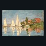 Claude Monet | Regatta in Argenteuil Poster<br><div class="desc">Regatta in Argenteuil,  c.1872 | von Claude Monet | Art Location: Museo d'Orsay,  Paris,  Frankreich | Französische Künstlerin | Image Collection number: XIR66050</div>